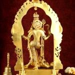 Pure Brass Superfine Handcrafted Goddess Kali Statue - 22" Golden Hues | Invoke Fierce Compassion | Bhadra Kali Divine Presence | Antique Gold Tone